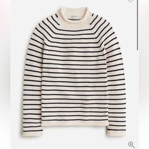 J. Crew 1988 heritage cotton Rollneck™ sweater in stripe
